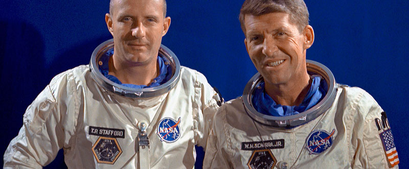 Gemini 6 Crew, Tom Stafford und Wally Schirra, Foto: Public Domain
